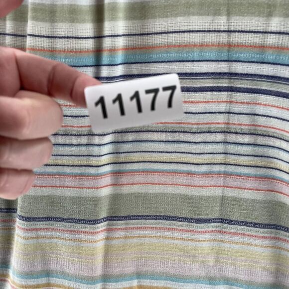 Carbon 2 Cobalt Shirt Adult Large Striped Cotton Button Up Preppy Casual Mens - Picture 11 of 11